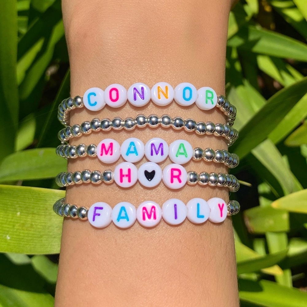 Bubble Bead Personalized Bracelet - image 1